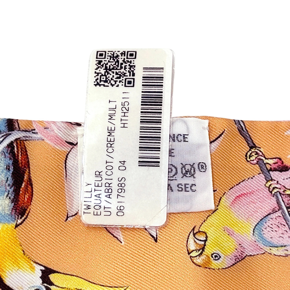 HERMES Black Silk Scarf - Picture 6 of 8
